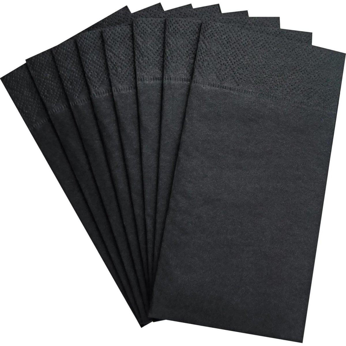 Салфетки бумажные 2сл 33х33см 1/8 слож черные 100шт/уп