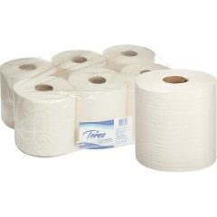 Полотенца бумажные д/держ.Терес Комфорт макси ЦВ 1сл.270м 6рул Т-0150