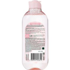 Вода мицеллярная Garnier Розовая, Очищ+Сияние, для туск и чувст кожи,400 мл