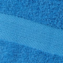 Набор полотенец махровых бордюр 440 г/м2, 70х140 ярко-голубой, 5шт