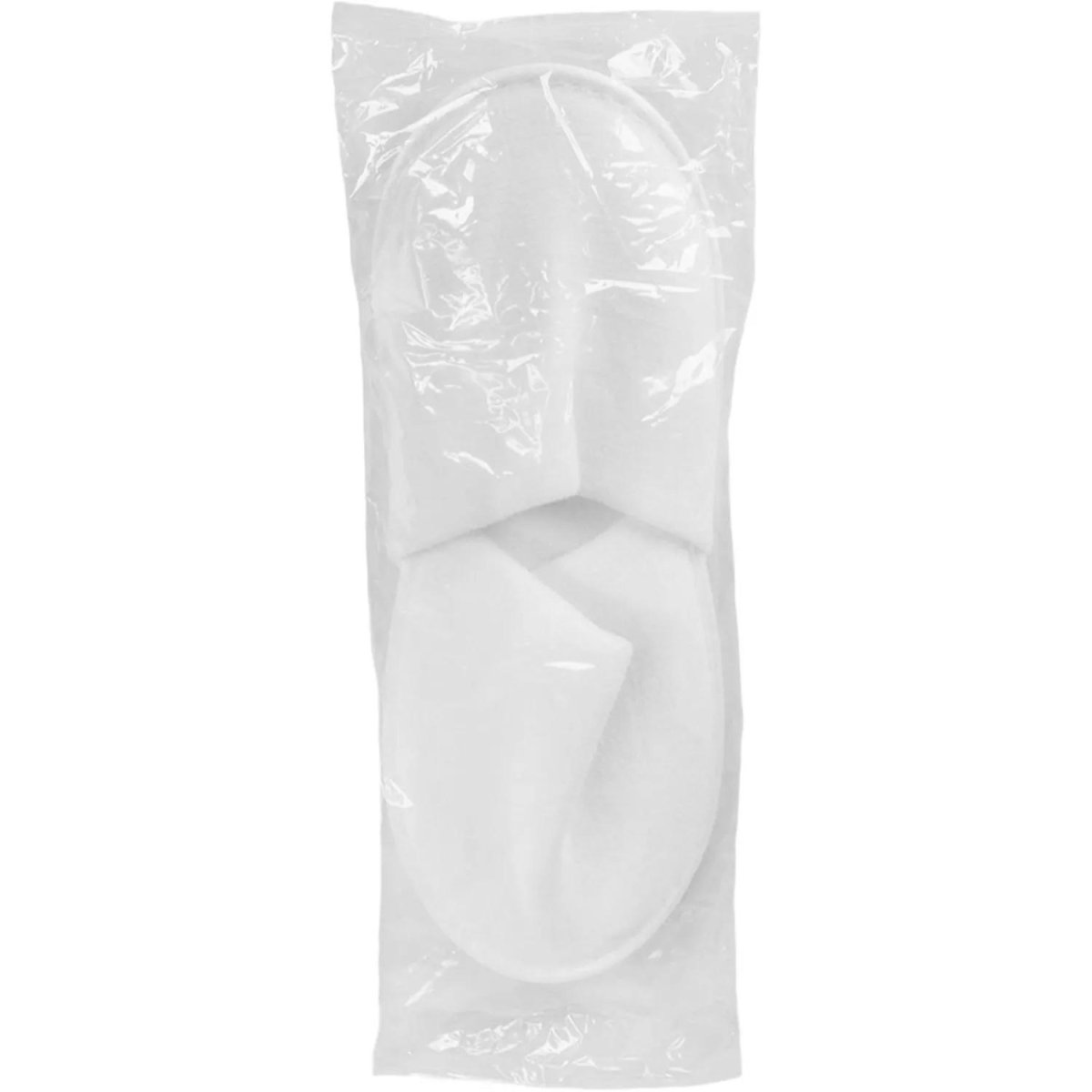 Тапочки Люкс одноразовые махровые закрытый мыс белые 50 пар/уп