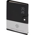 Ежедневник датированный 2026 IF 14х20см 160л, на спир, Basic I1751emb/black