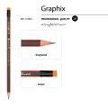 Карандаш чернографитный BV Graphix с ластиком 2В 21-0024