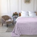 Покрывало 150х200 BRAVO Family велсофт Волна г/к №20 лиловый в пакете