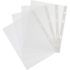 Файл-вкладыш А5 , 30 мкм 100шт./уп. с боков.перфор. Россия