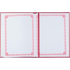 Папка адресная 50 ЛЕТ, танго, бордо, А4