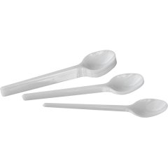 Ложка одноразовая чайная белая, 12,2 см, PS, 4500  шт/кор
