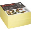 Блок для записей Комус BC 90х90х50 желтый пастель 80г на склейке