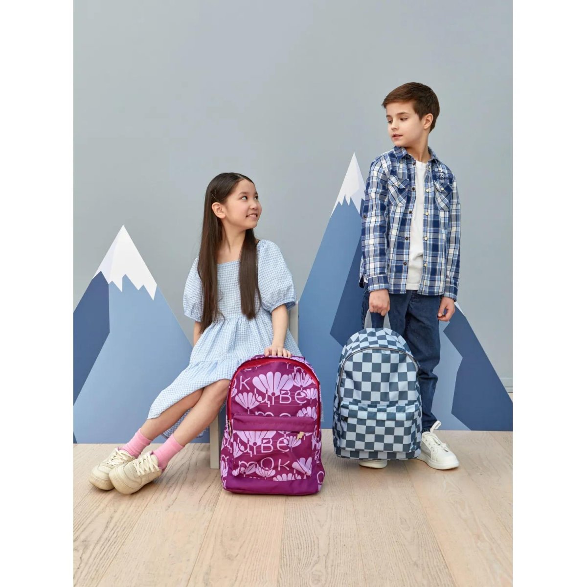 Рюкзак школьный Комус Класс  Light Шахматка,, 1 отд