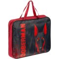 Папка школьника А4 с ручками + твердое дно, ШИРОКАЯ,ПШ-11, DOBERMAN