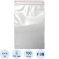 Пакет с замком (Zip Lock) 10х15 см, 100мкм, 100 шт/уп