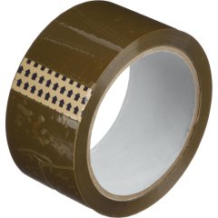 Клейкая лента упаковочная 48мм х 66м, коричневая, 40мкм, 6 шт/уп