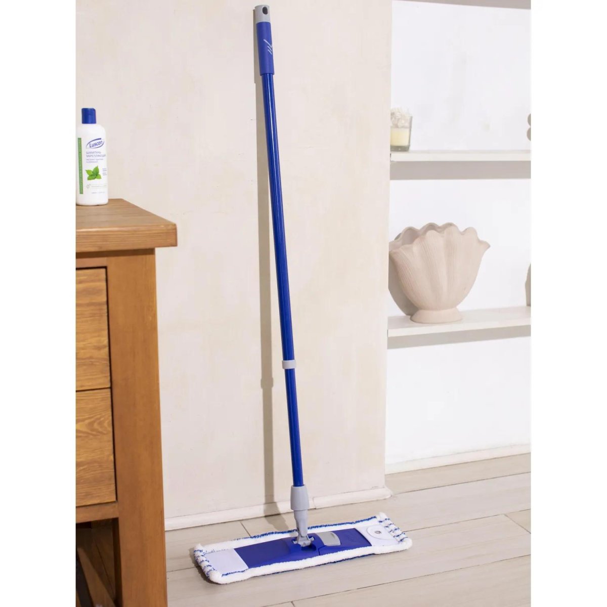 Швабра флаундер Luscan 40х10см насадка микрофибра, карман