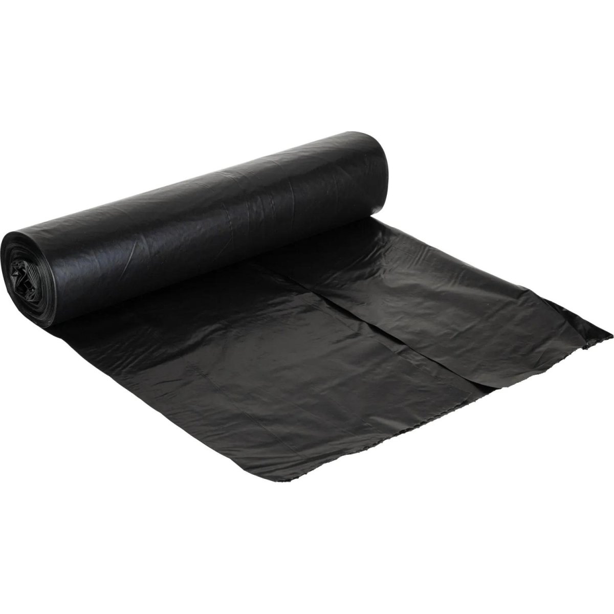 Мешки для мусора ПВД 75л 45мкм 25шт/рул черные 60x80см Luscan_СПБ