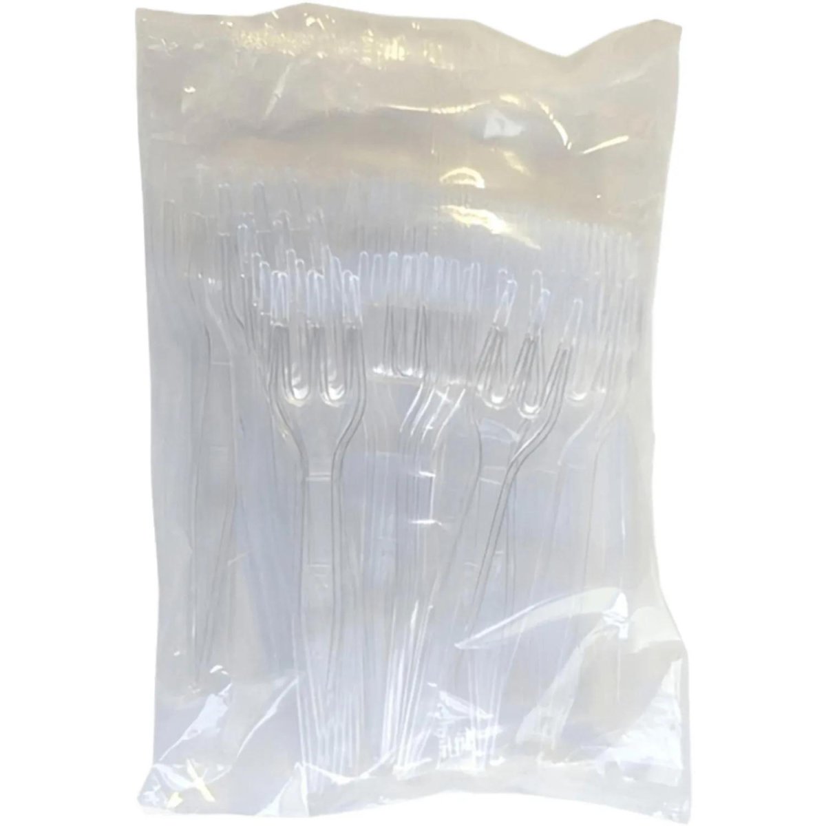 Вилка одноразовая мини прозрачная PS 85мм 50шт/уп