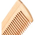 Расческа - гребень Lei, деревянный, без ручки, 27 зубьев