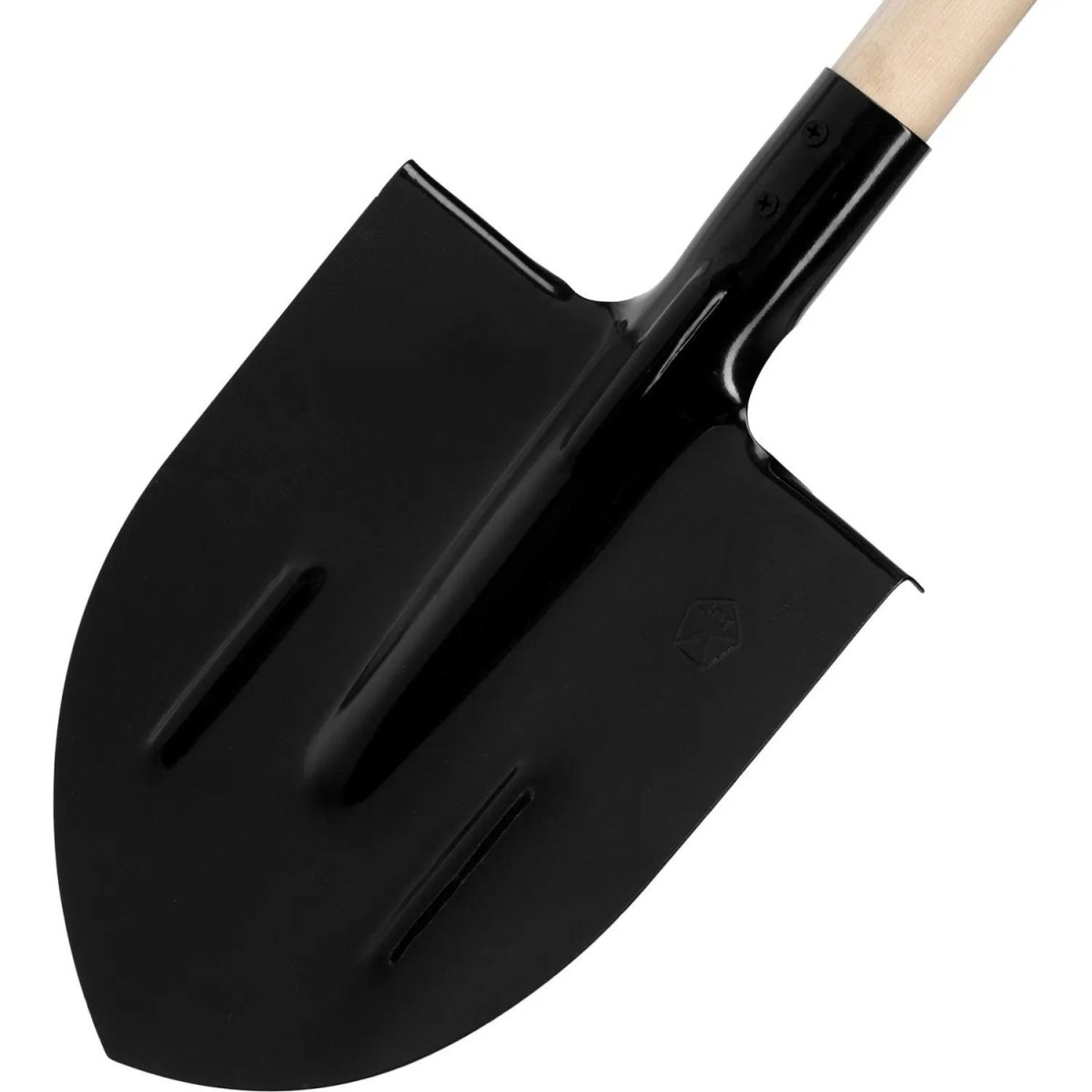 Лопата штыковая, 205х275х1400 мм, ребра жесткости, деревянный черенок