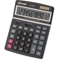 Калькулятор настольный ПОЛНОРАЗМЕРНЫЙ Комус AF-450B,12р,дв.пит,чрн