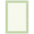 Сертификат-бумага А4 Attache 50 шт/уп зеленая рамка ID3