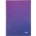 Бизнес-тетрадь А4 96л Attache Градиент Фиолет клетка, 65г, греб, УФ-лак