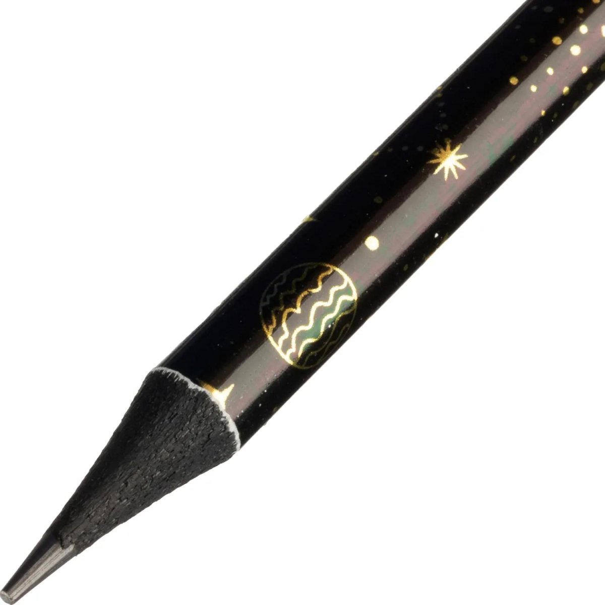 Карандаш Ч/Г Deli, Golden flower texture, кругл, 2.2мм, ластик, EC042-HB