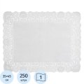 Салфетки ажурные AVIORA бумажные прямоугольные 35х45см, 250шт/уп
