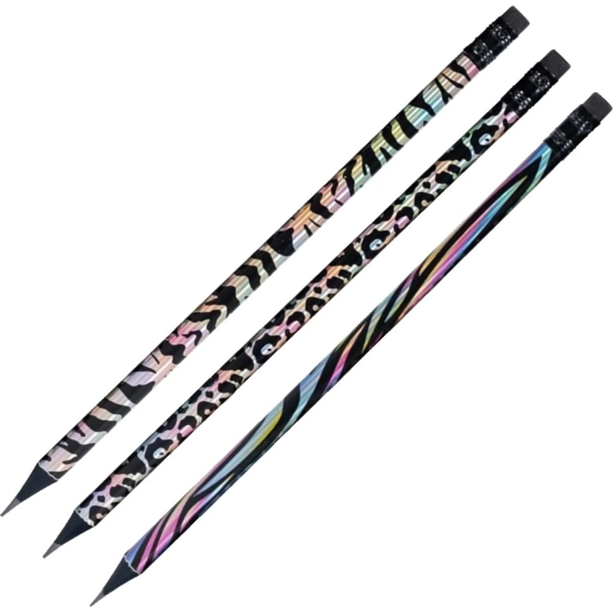 Карандаш Ч/Г Deli, Animal texture, кругл, 2.2мм, ластик, EC041-HB