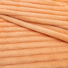 Покрывало 150х200 BRAVO Family велсофт Волна г/к №76 персиковый в пакете