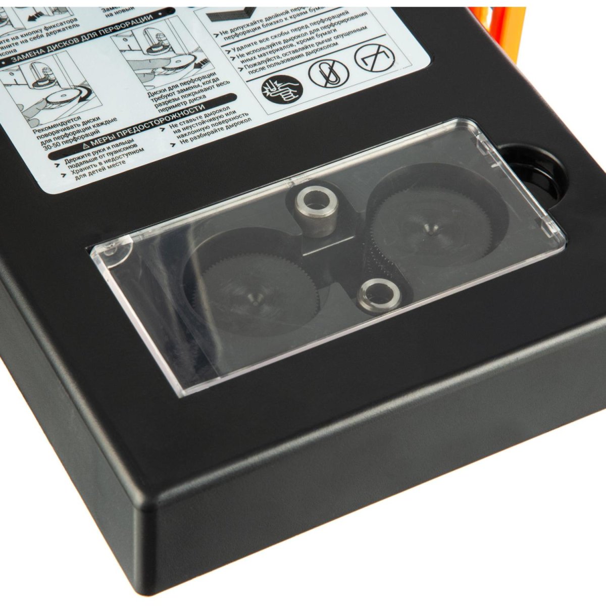 Дырокол Attache до 110 листов, металлический, мощный, черный