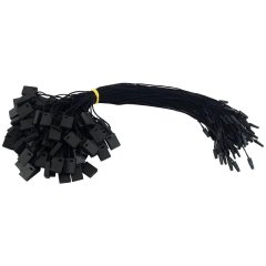 Биркодержатель веревочный 1000шт,  черный