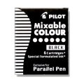 Чернила Чернильный картридж PILOT Parallel Pen черные 6 шт/уп IC-P3-S6 B