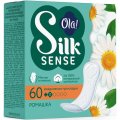Прокладки женские гигиенические Ola! Silk Sense DAILY DEO еж.Ромашк 60шт/уп