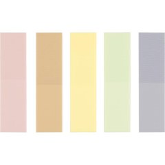 Закладки пластиковые Attache 45х12мм пастель 20 листов х 5 цветов