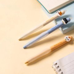 Ручка гелевая автомат. Deli Lucky Meow EG345-BL,пул.нак.0,5,стир,коты,в асс