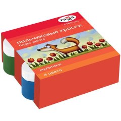 Краски пальчиковые Гамма Мультики классич.50мл х 4цв/наб карт.кор 180120212