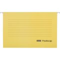 Папка подвесная Attache Foolscap, картон желтый, до 200л., 5шт/уп