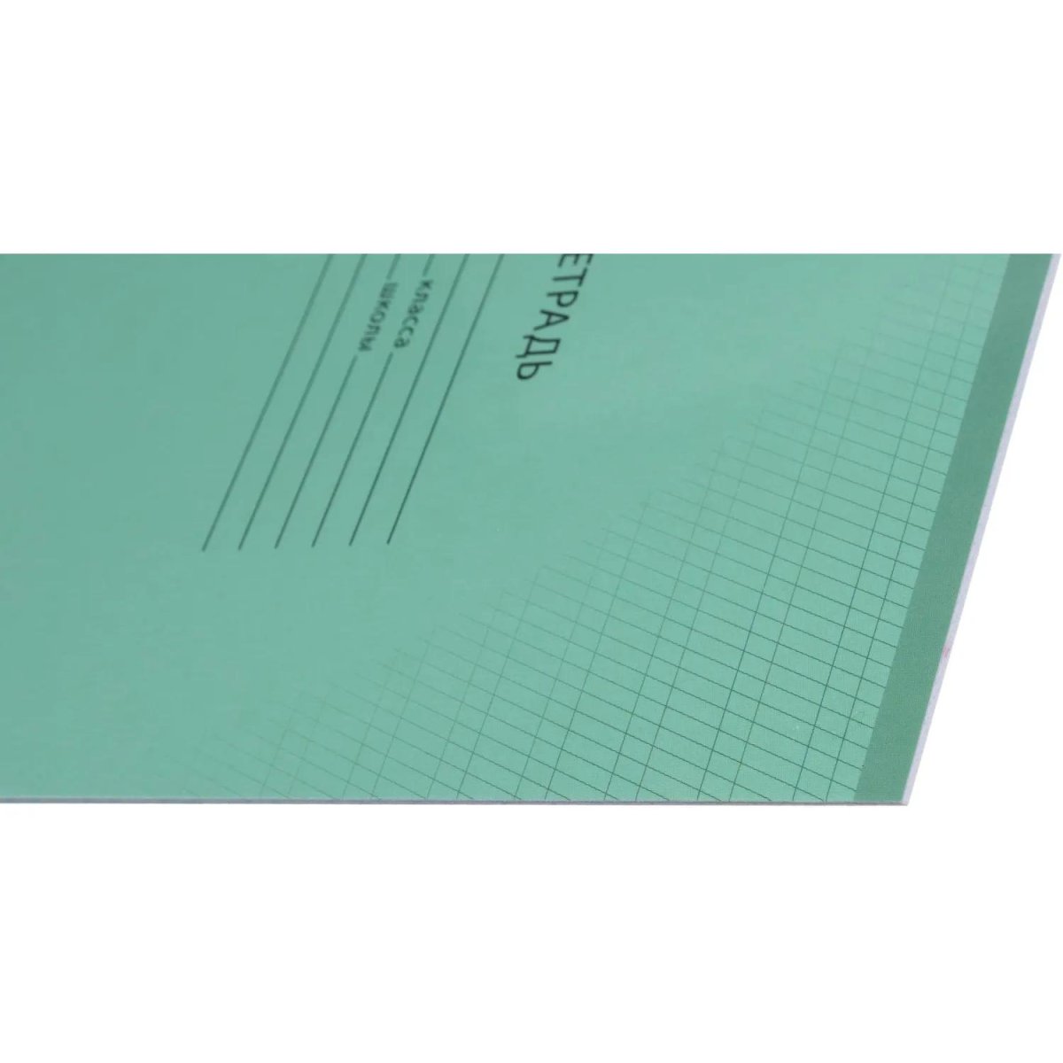 Тетрадь школьная А5,12л, част. кос. линия, Выбор есть зеленый 20шт/уп