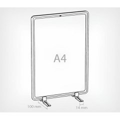 Набор стойка информационная А4 (2рамки + 2кармана)