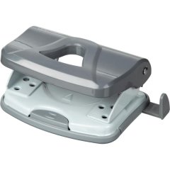 Дырокол Attache Smart до 25 листов, линейка, пластик, серый