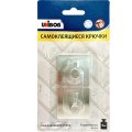 Крючок самоклеящийся UNIBOB из нержавеющей стали, 2 шт/упак_ИУ (96957)