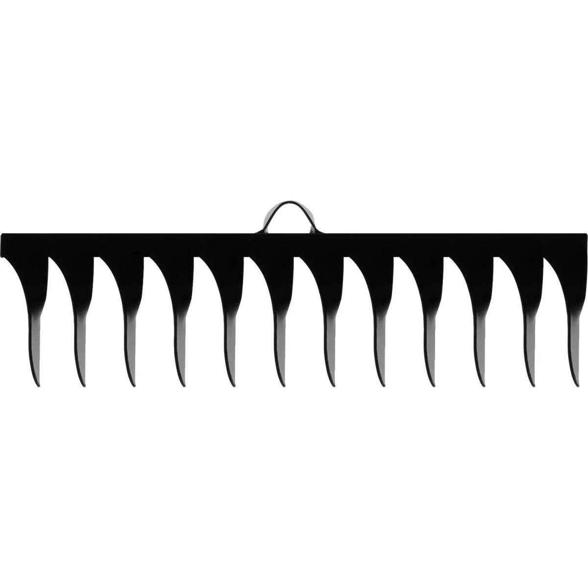 Грабли стальные, 12 витых зубьев, без черенка