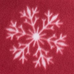 Плед флис Luscan, 130x170 см, 160 г/м2, метель красный