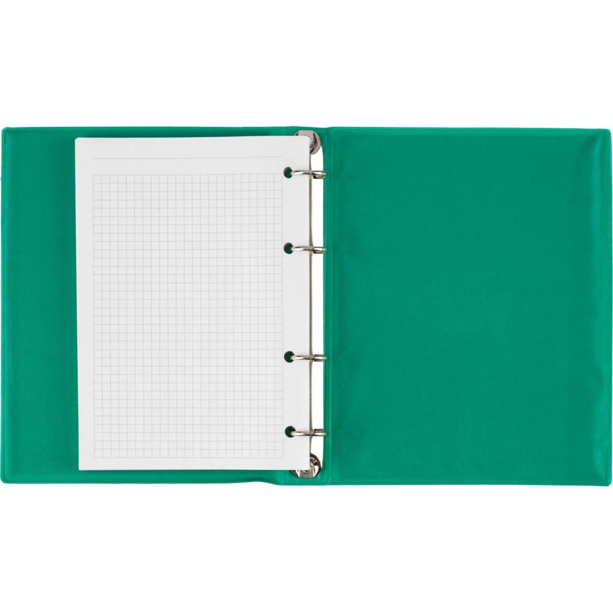 Бизнес-тетрадь А5 160л  ATTACHE, на кольцах,зеленый, обложка ПВХ