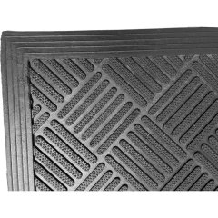 Коврик входной резиновый 90см x 150см х 9мм, шахматы