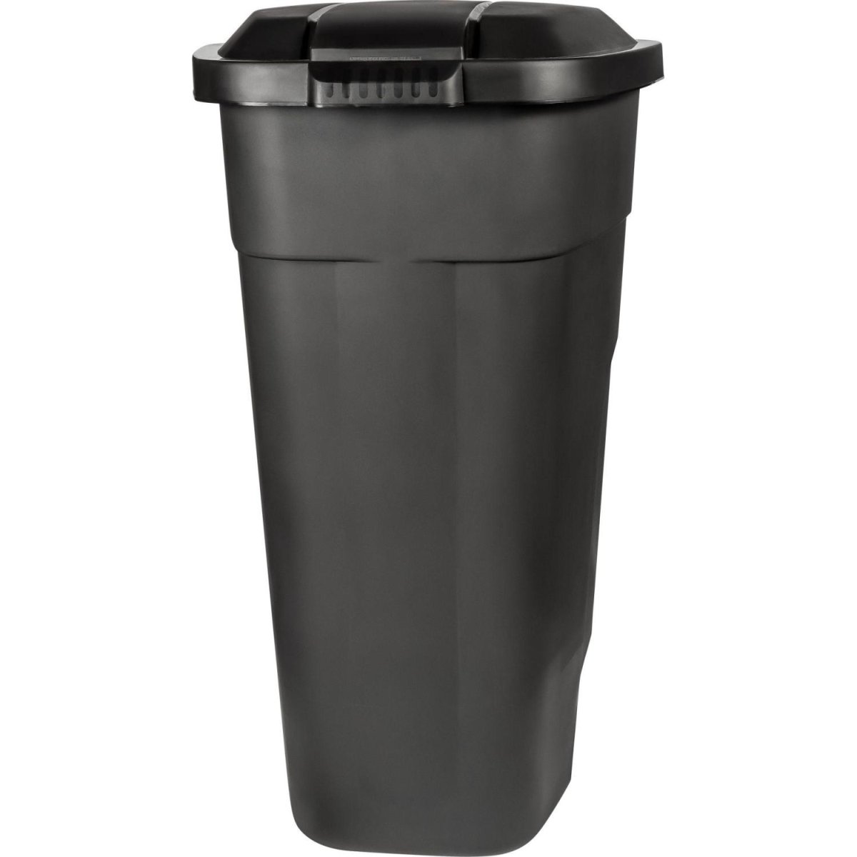 Контейнер-бак мусорный пластик серый, на колесах 110л_PT9957СЕР-1РS