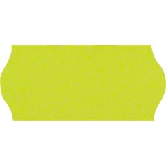 Этикет-лента 26х12 желт волна 1000шт/рул 10рул/уп