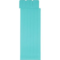 Закладки самоклеящиеся для книг, прямые, наб. 6 шт,350мкм, бирюз, 2921-118