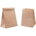 Пакет бумажный 180х120х290 мм, 50 гр/м2, прям.дно,крафт, 1000 шт/уп