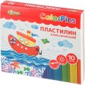 Пластилин клас.Комус Класс(№1 School) ColorPics набор 10 цв 200 г со стеком
