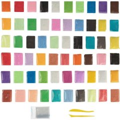 Воздушный пластилин легкий 60 цветов ClayFan набор